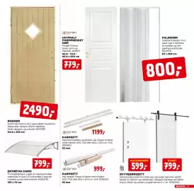 Jem & fix kundeavis uke 44 Side 5: BODDØR €2.490,00, HVITMALT FORMPRESSET DØR €779,00