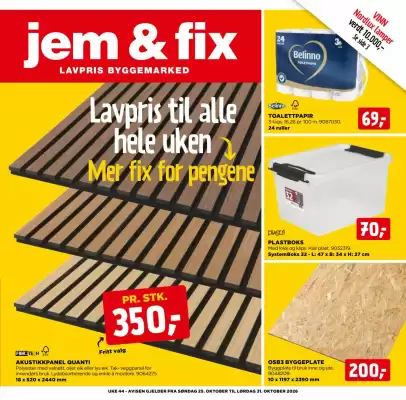 Jem & fix kundeavis (gyldig til 1-11)