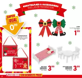 Trafic folder Pagina 2: Bed voor ondeugend kerstelfje €3,99, Eetkamer voor ondeugend kerstelfje €3,99