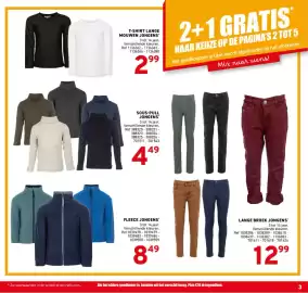 Trafic folder Pagina 3: T-shirt lange mouwen jongens €2,99, Fleece jongens €8,49