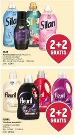 Delhaize folder week 44 Pagina 43: Silan wasverzachter €11,58, Fleuril Vloeibaar wasmiddel €25,98