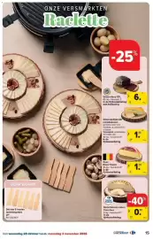Carrefour folder Pagina 15: Gearomatiseerde raclettekaas €1,80, Kaas Ensor Baron €1,50