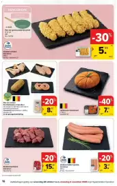 Carrefour folder Pagina 16: Halloween vleesbrood €7,69, Varkens/kalfschipolata €3,60