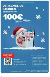 Carrefour folder Pagina 2: Van 26/10 t.e.m. 22/12/2026 VERZAMEL DE STERREN EN SPAAR TOT 100€ AAN bonusPUNTEN Download de app