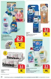 Carrefour folder Pagina 24: Vloeibaar wasmiddel en caps €14,97, Glade €8,90