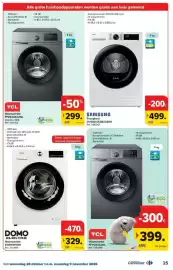 Carrefour folder Pagina 25: Samsung Droogkast €499,00, Wasmachine TCL FF0924SA2NL €299,00