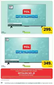 Carrefour folder Pagina 30: TCL 43V6C €299,00, TCL 55V6D €349,00