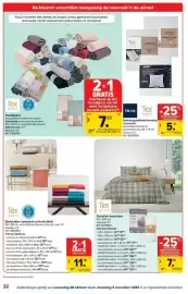 Carrefour folder Pagina 32: Flanellen hoeslaken €7,49, Badstoffen handdoek collectie Bath €11,98