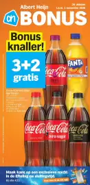 Albert Heijn folder week 44 Pagina 1: Coca-Cola en Fanta literflessen €5,37