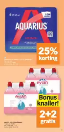Albert Heijn folder week 44 Pagina 15: Evian 6 x 0.75 literflessen €13,98, Aquarius red peach €4,87
