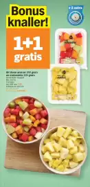 Albert Heijn folder week 44 Pagina 2: Bonus knaller! 1+1 gratis verse +5 extra BINNENZESS on MELOENMIX 225 ge Te gebruiken