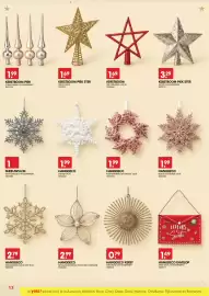 Yess folder Pagina 13: Hangdeco bloemenkrans glitter roze €1,99, Hangdeco kerst €0,79