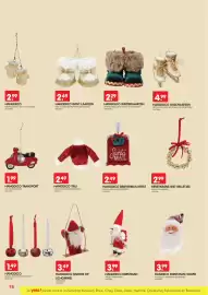 Yess folder Pagina 18: Hangdeco brievenbus kerst €2,49, Kerstkrans met belletjes €2,99
