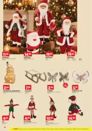 Yess folder Pagina 31: Kerstman en sneeuwpop €2,49, Slee hout €7,99