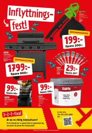 Jem&Fix reklamblad vecka 44 Sida 10: Stabile väggfärg €99,00, Garden lövsug €199,00