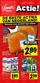 Vomar Voordeelmarkt folder week 44 Pagina 1: Optimel Drinkyoghurt €1,85, Verkade Chocolade-repen €2,09