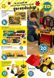 TEDi folder Pagina 12: Bouwvoertuigenset €8,00, Voertuigenset €8,00