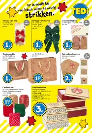 TEDi folder Pagina 22: Strikjes van jute €1,00, Set cadeaukaarten €2,00