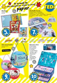 TEDi folder Pagina 4: Spidey amazing friends super activity album €5,00, Tekenset in doos €10,00