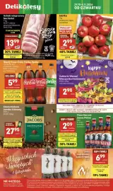 Delikatesy Centrum gazetka tydzień 44 Strona 1: Napój Coca-Cola, Fanta, Sprite €5,99, Schab wieprzowy bez kości €13,99