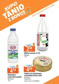E.Leclerc gazetka tydzień 44 Strona 8: Mleko Łaciate 3,2% Mlekpol €2,99