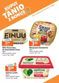 E.Leclerc gazetka tydzień 44 Strona 9: Margaryna Smakowita €3,49, Miks tłuszczowy do smarowania Finuu €5,99