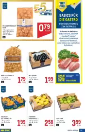Metro Flugblatt Seite 13: METZGERZWIEBELN GELB €0,79, Mini-Kartoffeln €1,79