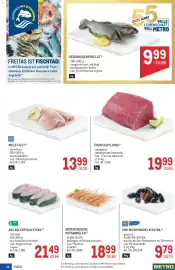 Metro Flugblatt Seite 14: Regenbogenforelle €9,99, Thunfisch Loins €19,99