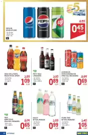 Metro Flugblatt Seite 32: Pepsi Od. Seven Up Zero €0,45, Kinley Bitterlimonade €0,99
