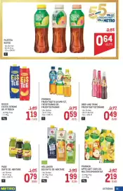 Metro Flugblatt Seite 33: Pfanner Fruchtsäfte gespritzt, Teegetränke od. Fruchtgetränke €0,59, Rauch Eistee Zitrone €1,19