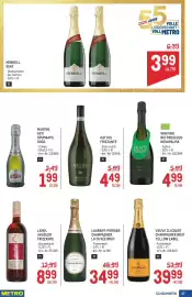 Metro Flugblatt Seite 37: Henkell Sekt €3,99, Veuve Clicquot Champagner Brut Yellow Label €39,99