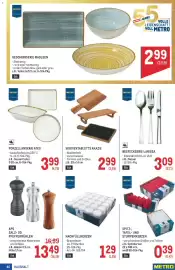 Metro Flugblatt Seite 40: Geschirrserie Madleen €2,99, METRO SPITZ-, TAFEL- UND STUMPENKERZEN €0,39