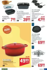 Metro Flugblatt Seite 43: GSW Rechteckbräter Gourmet €39,99, AMT Pfannenserie €47,99