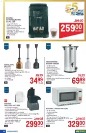 Metro Flugblatt Seite 44: Heissgetränke-Automat GWB1010 €69,99, Delonghi Kaffeevollautomat ECAM12.121.B €259,00