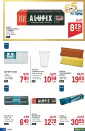 Metro Flugblatt Seite 50: Alufix Frischhaltefolie €8,29, Alufolie 44cm breit €30,99