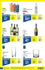 Metro Flugblatt Seite 6: Bacardi Carta Blanca White Rum €16,02, Longdrinkglas Lario €1,65