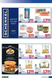 Metro Flugblatt Seite 11: Wiener Rösti €8,39, Schenkel Gourmet Forelle €3,99