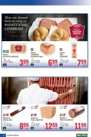 Metro Flugblatt Seite 6: Radatz Leberkäse Scharfer Franz €6,99, Radatz Backofenleberkäse €3,99