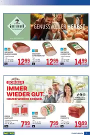 Metro Flugblatt Seite 7: Sorger Prosciutto €19,99, Greisinger Karreespeck €14,99