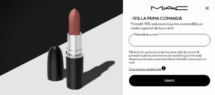MAC Cosmetics (valid până la 5-11)