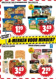 Dirk folder week 44 Pagina 10: Ben & Jerry's ijs €3,49, Primá! verse maaltijd €3,49