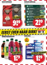 Dirk folder week 44 Pagina 15: Slimpie limonadesiroop €1,79, Kahrel koffiebonen €9,99