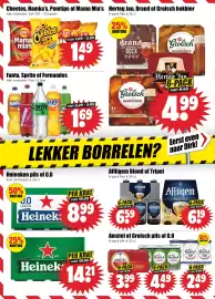 Dirk folder week 44 Pagina 20: Hertog Jan, Brand of Grolsch bokbier €4,99, Cheetos, Hamka's, Pomtips of Mama Mia's €1,49