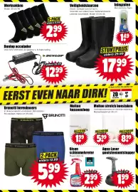 Dirk folder week 44 Pagina 28: Brunottii herenboxers 2-pack €5,99, Werksocken €2,99