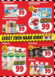 Dirk folder week 44 Pagina 5: La Vache qui rit Cheez Dippers of smeerkaas puntjes €0,99, Innocent shot of smoothie €0,99
