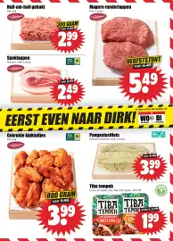 Dirk folder week 44 Pagina 9: Magere runderlappen €5,49, Gekruide kipkluifjes €3,99