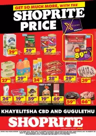 Shoprite catalogue Page 1: County fair - frozen chicken soup pack €29,99, Pork braai chops €66,99