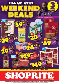 Shoprite catalogue Page 1: Butcher's best - beef steak pack €129,99, Green peppers €30,00