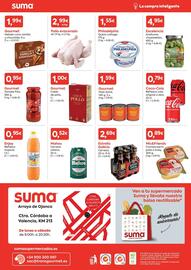 Folleto Suma Supermercados Página 2: Coca-cola - refresco cola original o zero €0,79, Comida perro pollo o buey €0,89