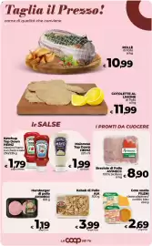 Volantino Coop Pagina 11: Kebab di Pollo AIA €3,99, Hamburger di pollo Avimecc €1,19